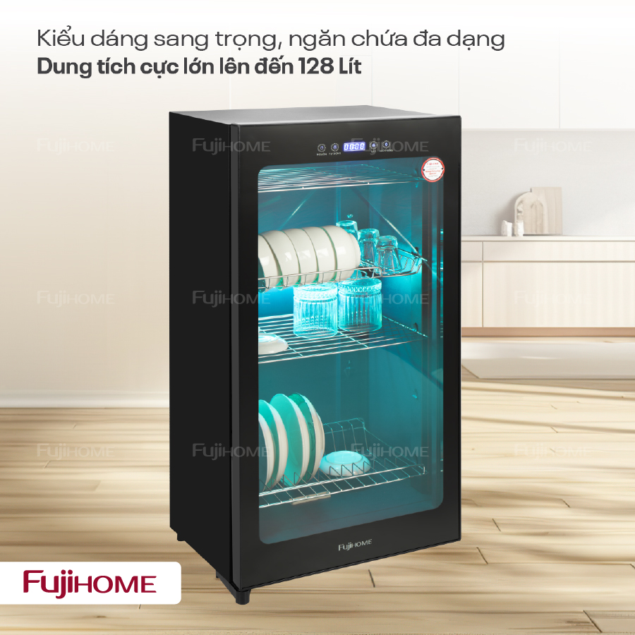 1-62 Tủ sấy chén bát tiệt trung Fujihome DD128