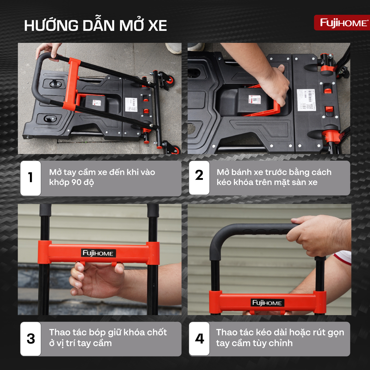 11-32 Xe đẩy đa năng 2 in 1 Fujihome FTM-150