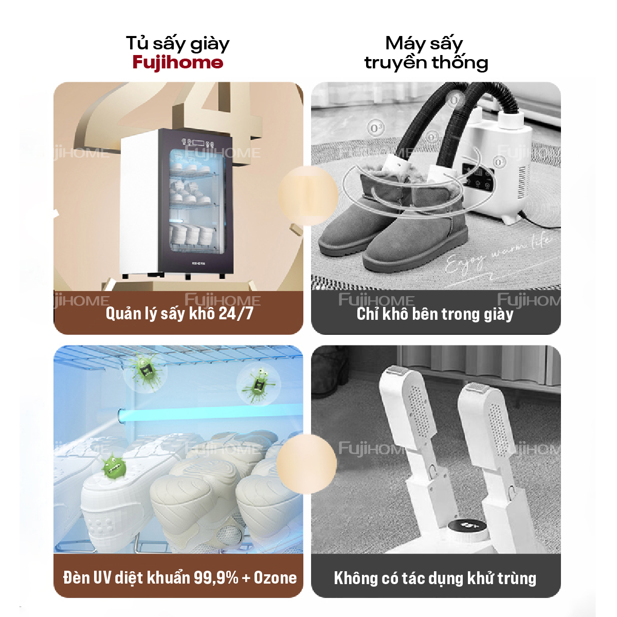 Tủ sấy giày dép Fujihome SD68