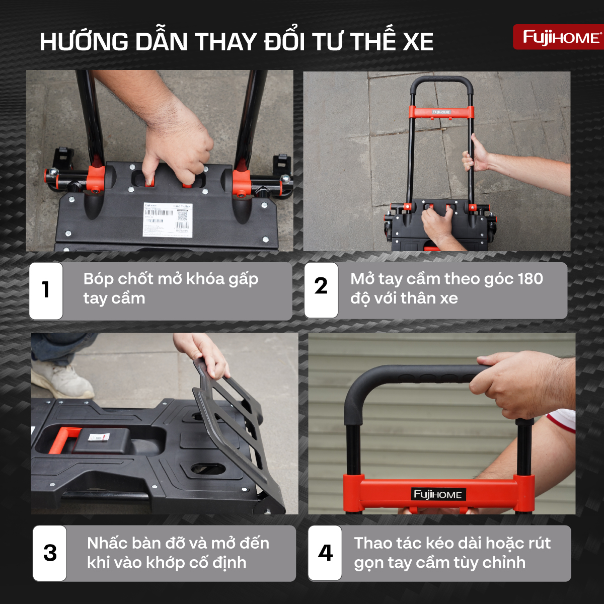 12-31 Xe đẩy đa năng 2 in 1 Fujihome FTM-150
