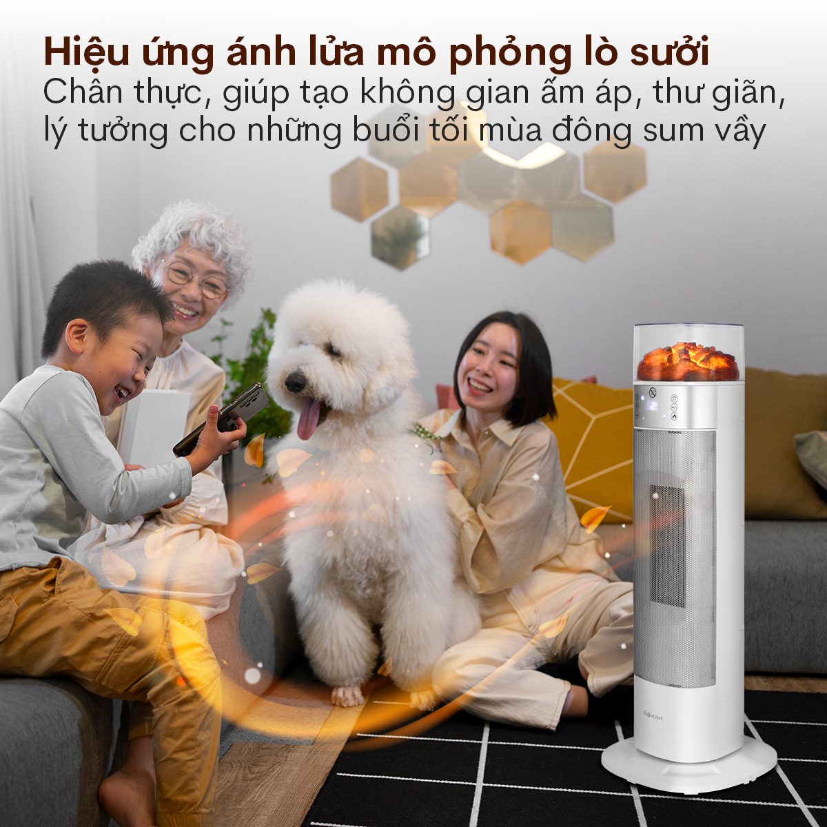 Quạt sưởi gốm Fujihome FH3100E