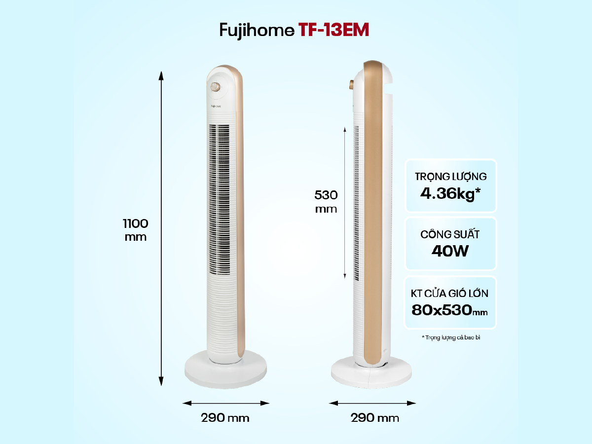 Quạt tháp cao cấp Fujihome TF-13EM