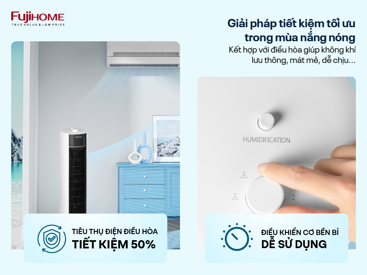 18lm-01 Quạt tháp hơi nước Fujihome AC-18LM