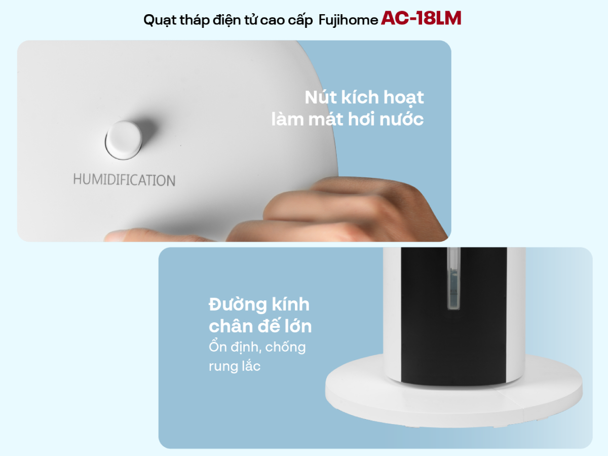 18lm-07 Quạt tháp hơi nước Fujihome AC-18LM