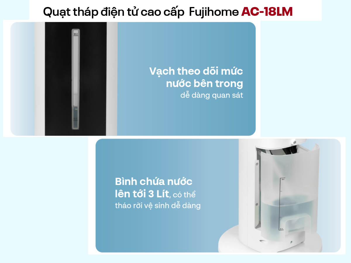 18lm-09 Quạt tháp hơi nước Fujihome AC-18LM