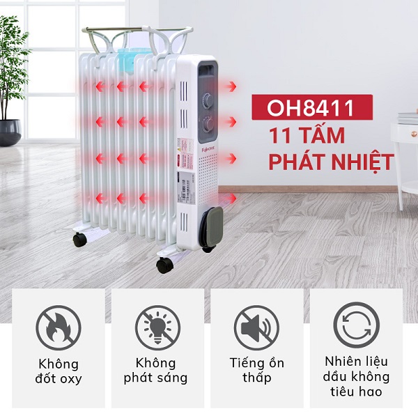 2-2-2 Máy sưởi dầu Fujihome OH8411