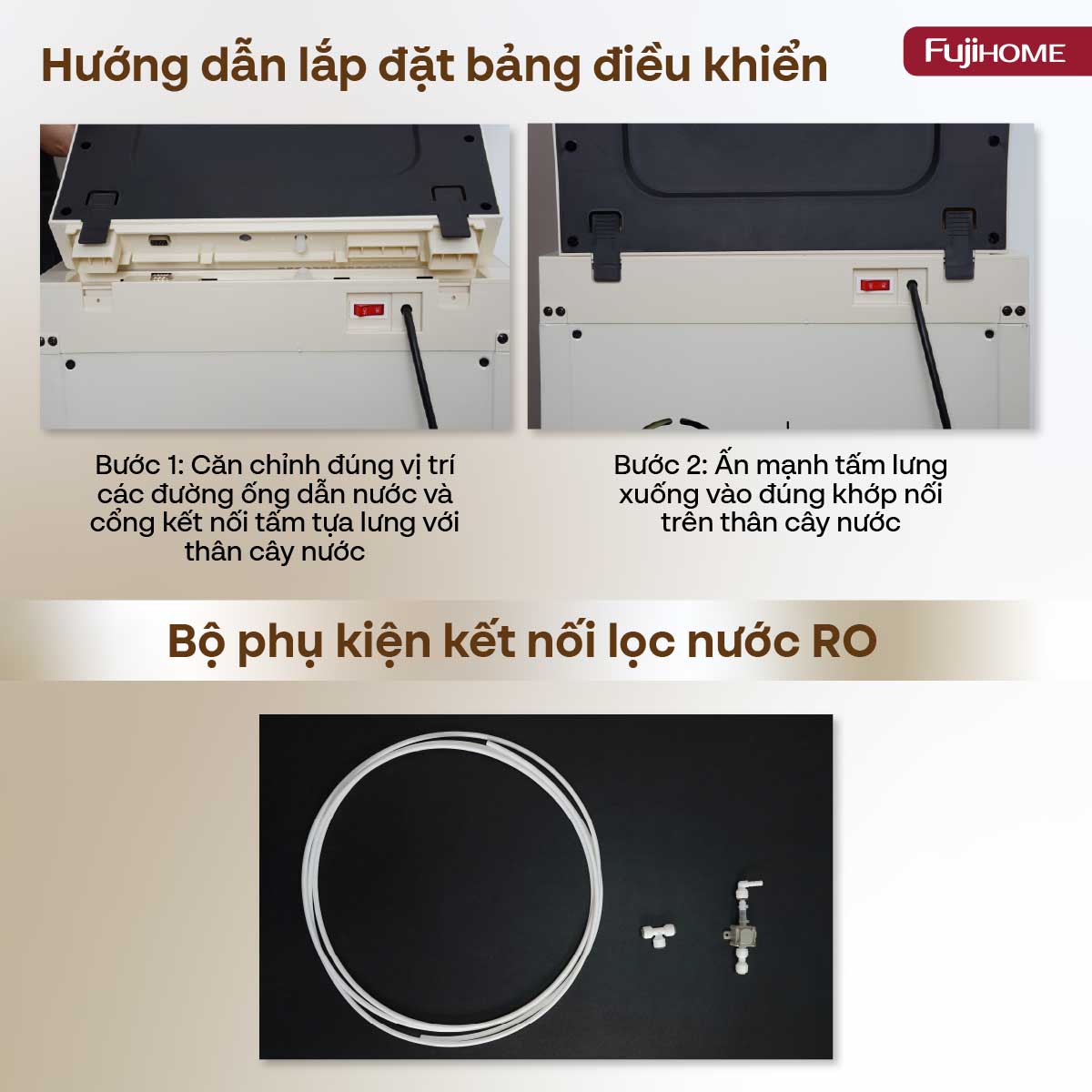 Cây nước bàn trà cao cấp có ngăn khử khuẩn UV Fujihome TB238N-UV