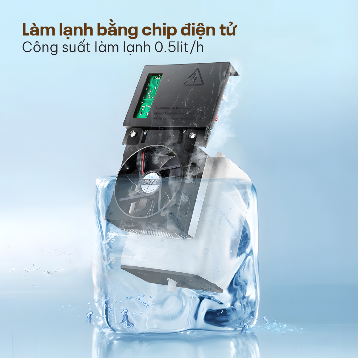 Cây nước nóng lạnh bàn trà có ngăn khử khuẩn UV Fujihome TB241UV