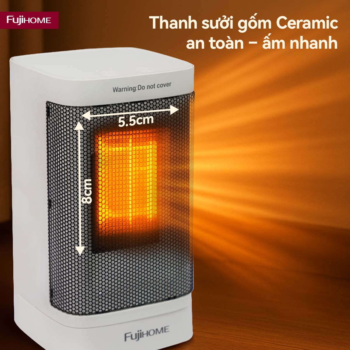 3-13 Quạt sưởi gốm mini Fujihome FH600