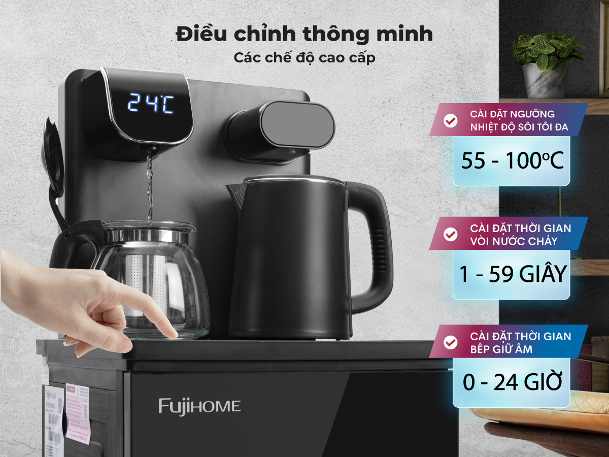 cây nước nóng lạnh bàn trà Fujihome TB110E-H