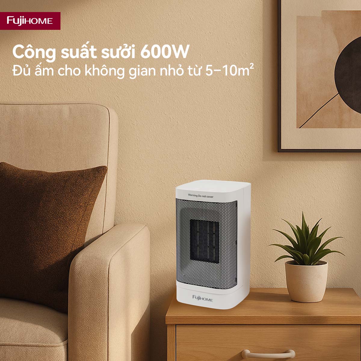 4-13 Quạt sưởi gốm mini Fujihome FH600