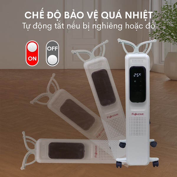 Máy sưởi dầu FUJIHOME OH8613