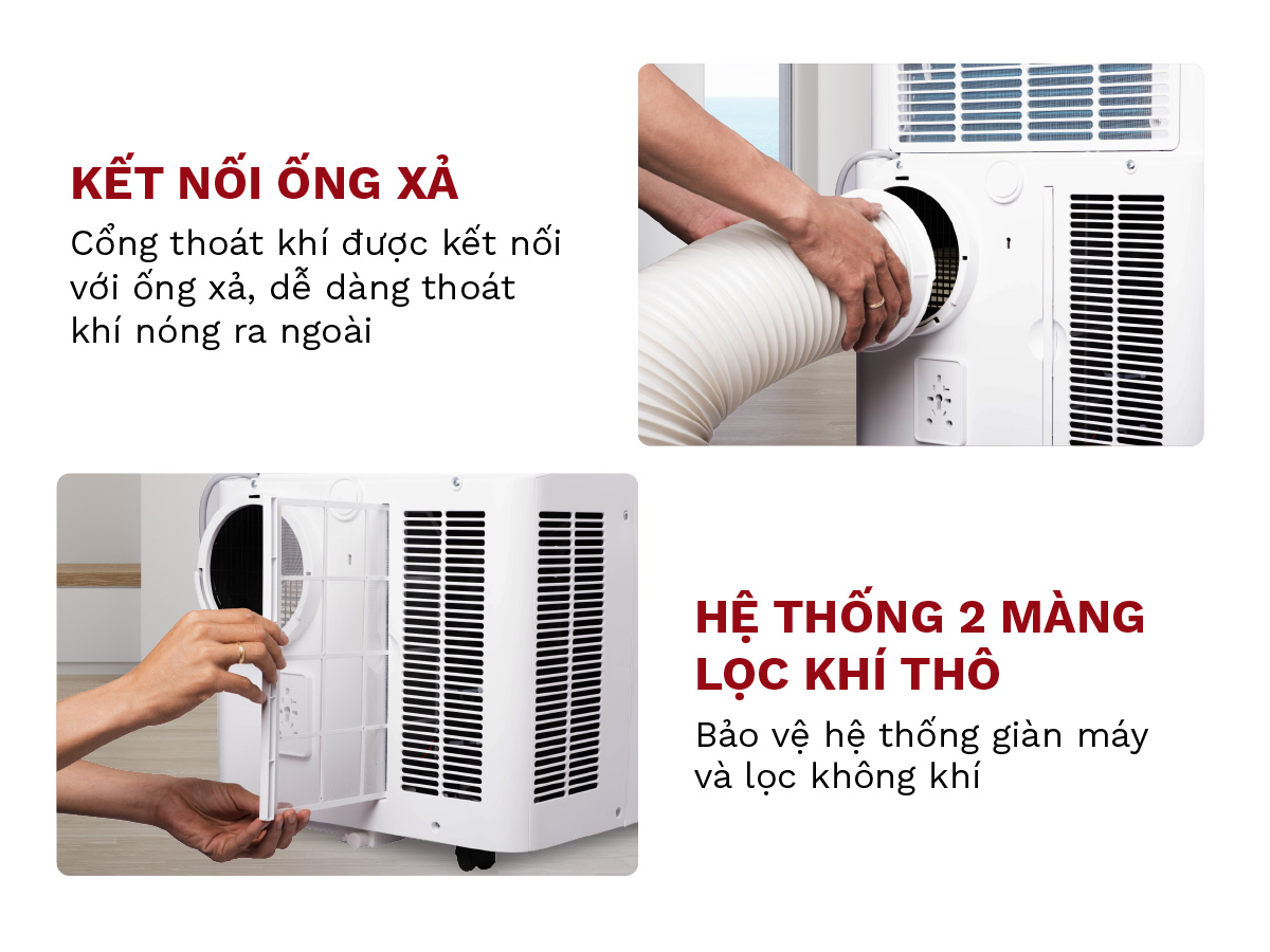 4-35 điều hòa máy lạnh di động Fujihome PAC14