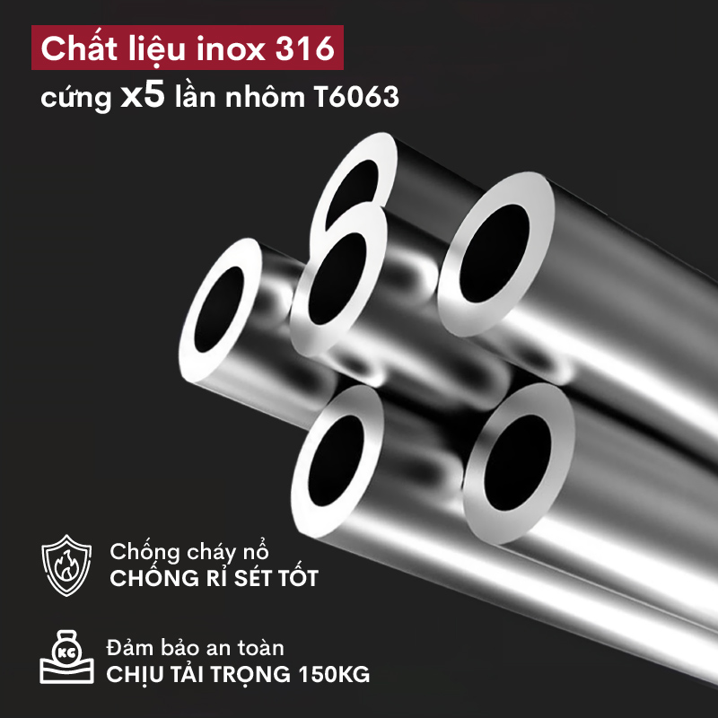 Thang INOX rút gọn (chữ A) FUJIHOME TLA09IR