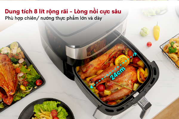 5-29 Nồi chiên không dầu Fujihome A7D