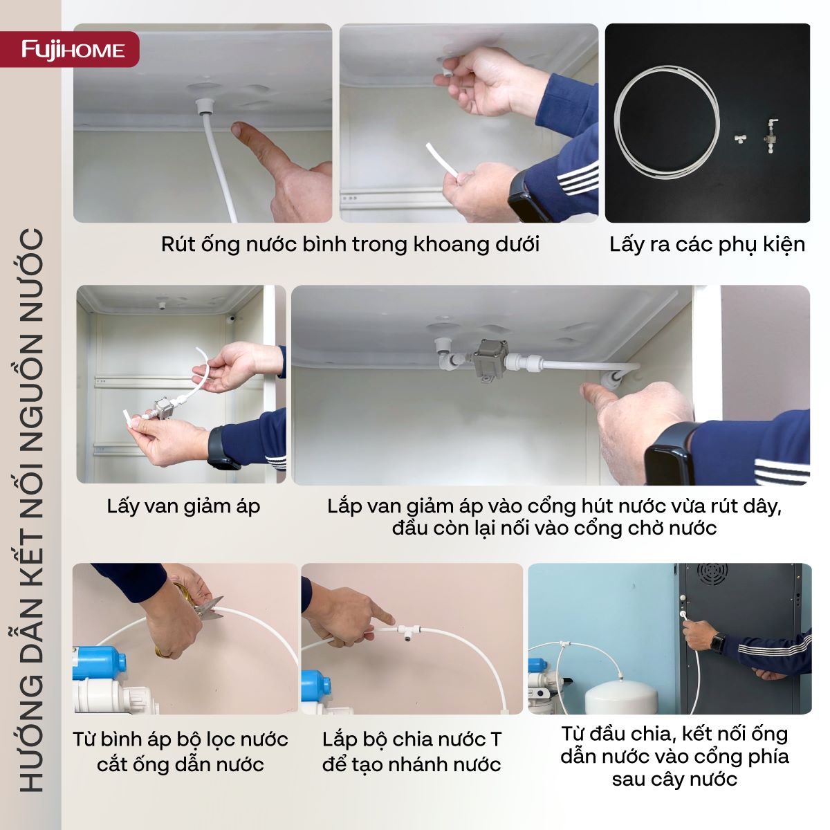 Cây nước bàn trà cao cấp có ngăn khử khuẩn UV Fujihome TB241N-UV