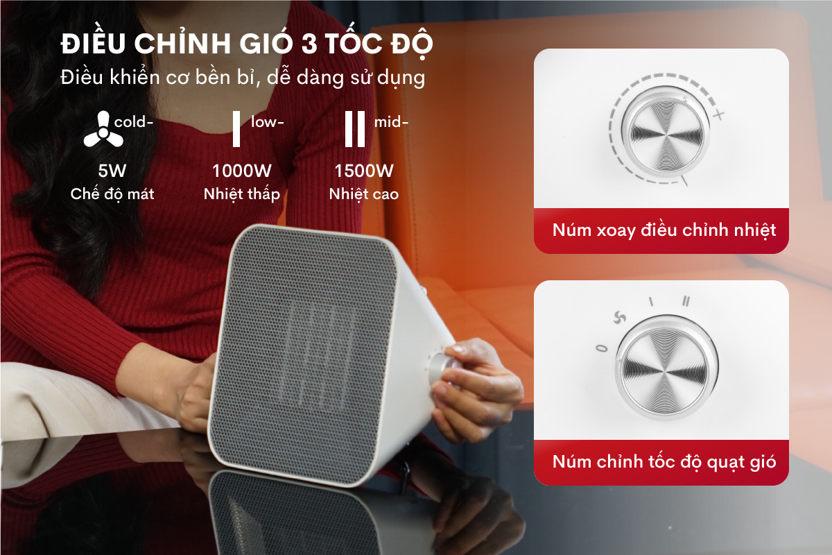 Quạt sưởi gốm FUJIHOME FH1100