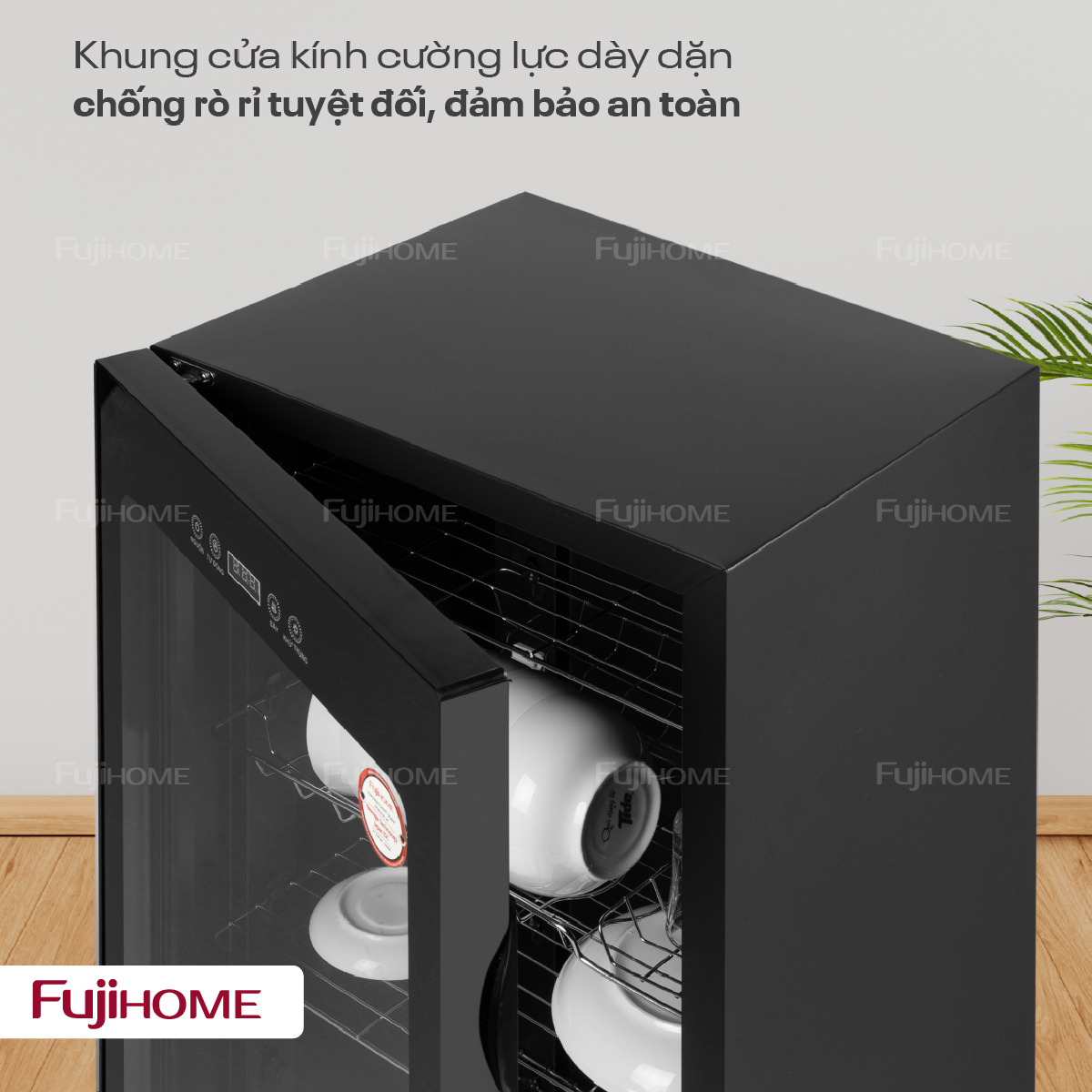 6-37 Tủ sấy chén bát tiệt trung Fujihome DD128