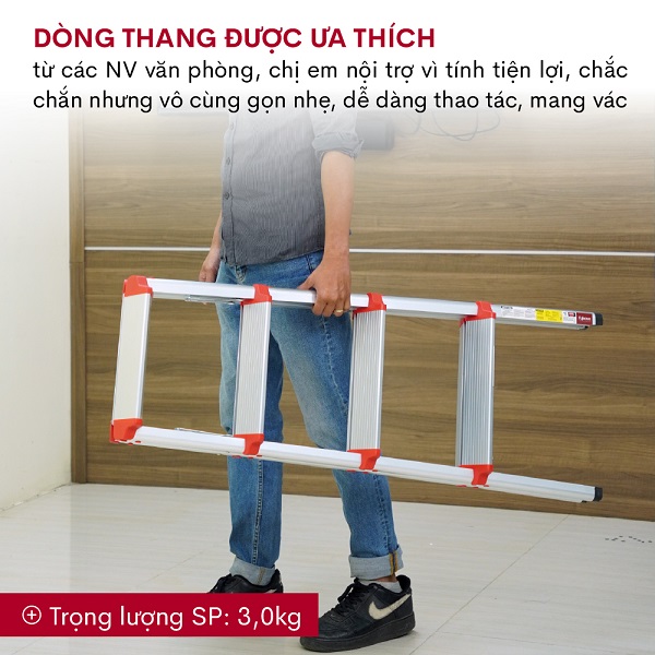 Thang nhôm gấp chữ A FUJIHOME DL204