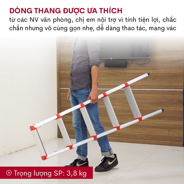 6-48 Thang nhôm gấp chữ A FUJIHOME DL205
