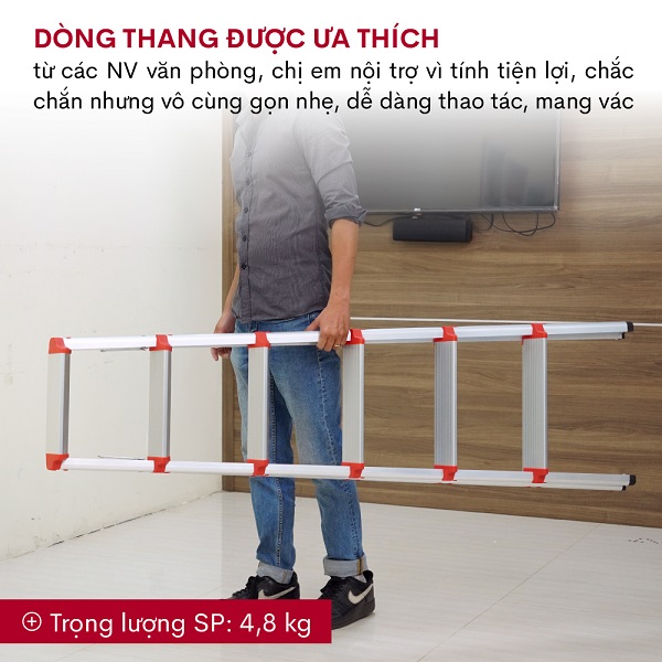Thang nhôm gấp chữ A FUJIHOME DL206