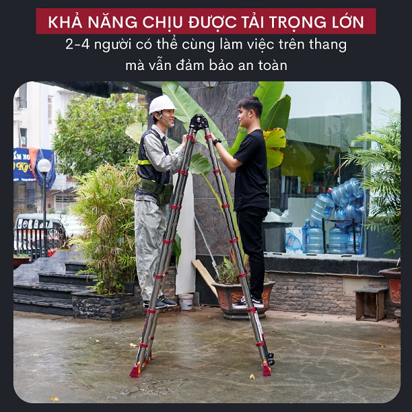 Thang INOX rút gọn (chữ A) FUJIHOME TLA08IR