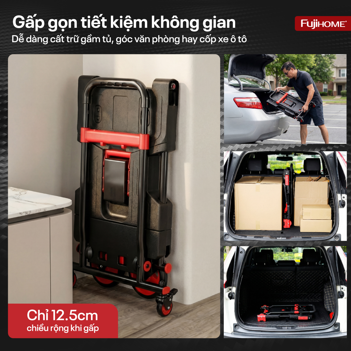6-69 Xe đẩy đa năng 2 in 1 Fujihome FTM-150