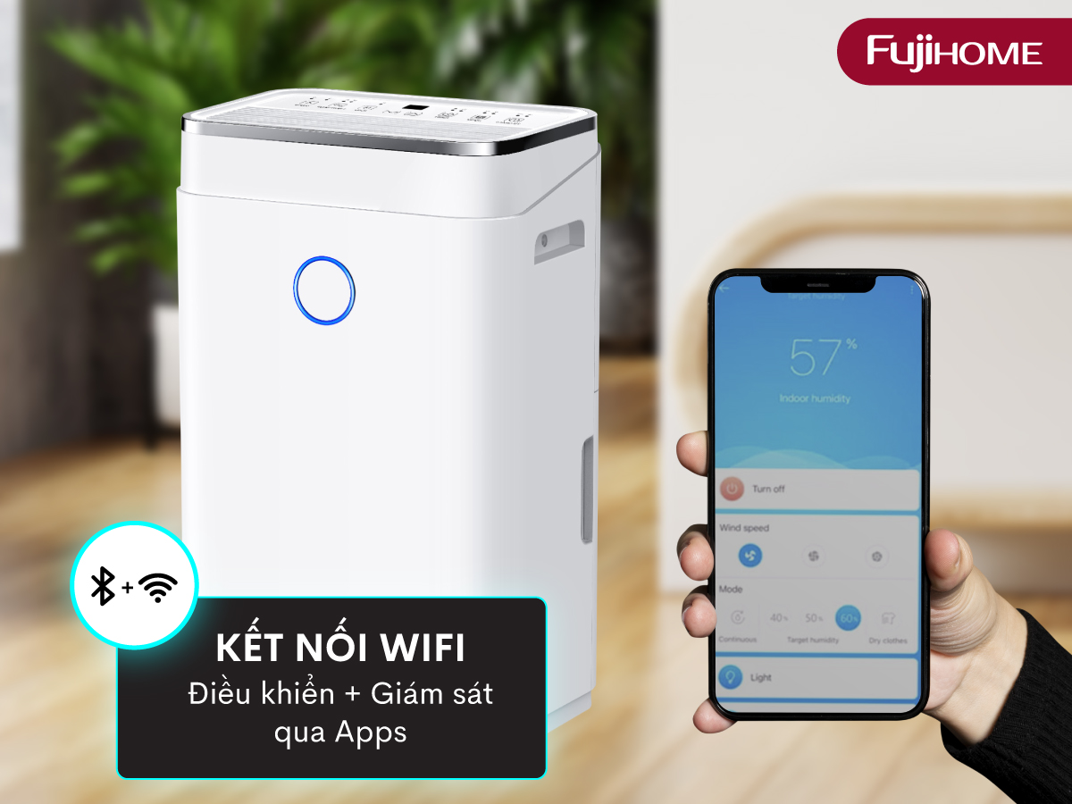 máy hút ẩm Fujihome DH20W