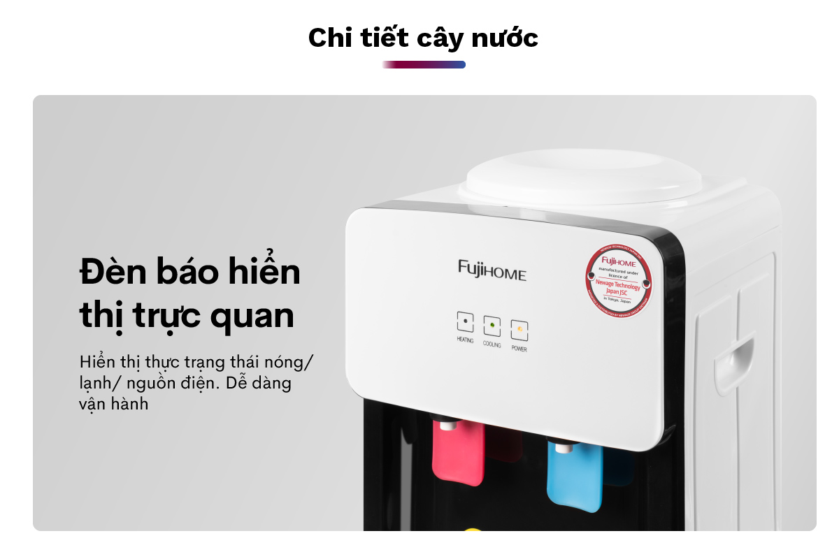 Cây nước nóng lạnh FUJIHOME WD2002E