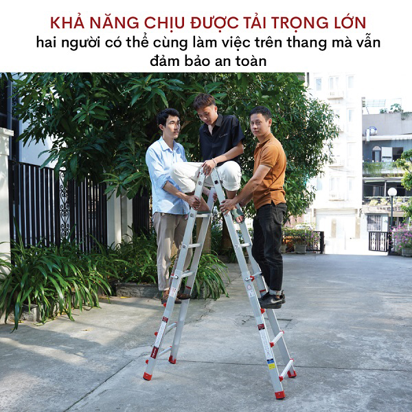 Thang nhôm gấp và rút đa năng 4 đoạn FUJIHOME ML44