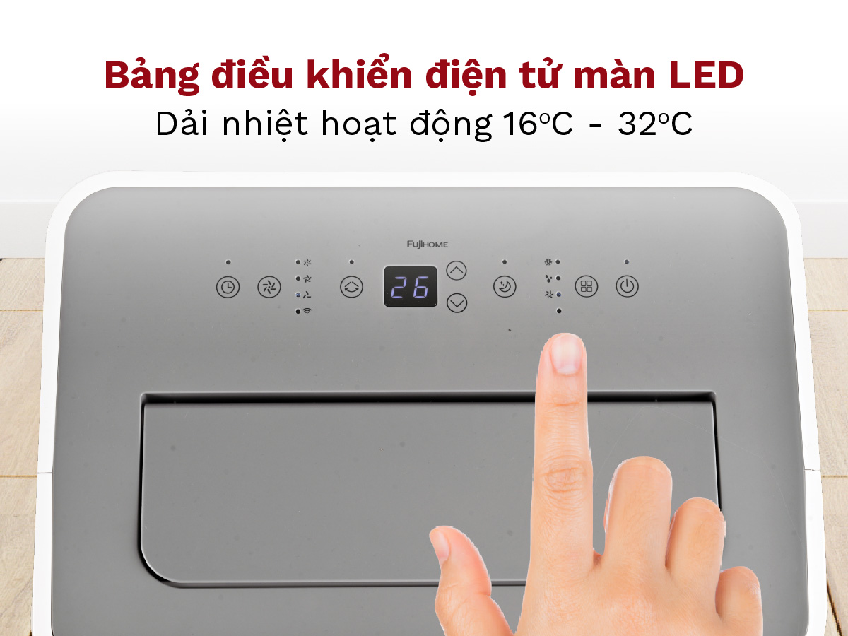 9-24 Máy điều hòa di động thông minh Fujihome PAC14