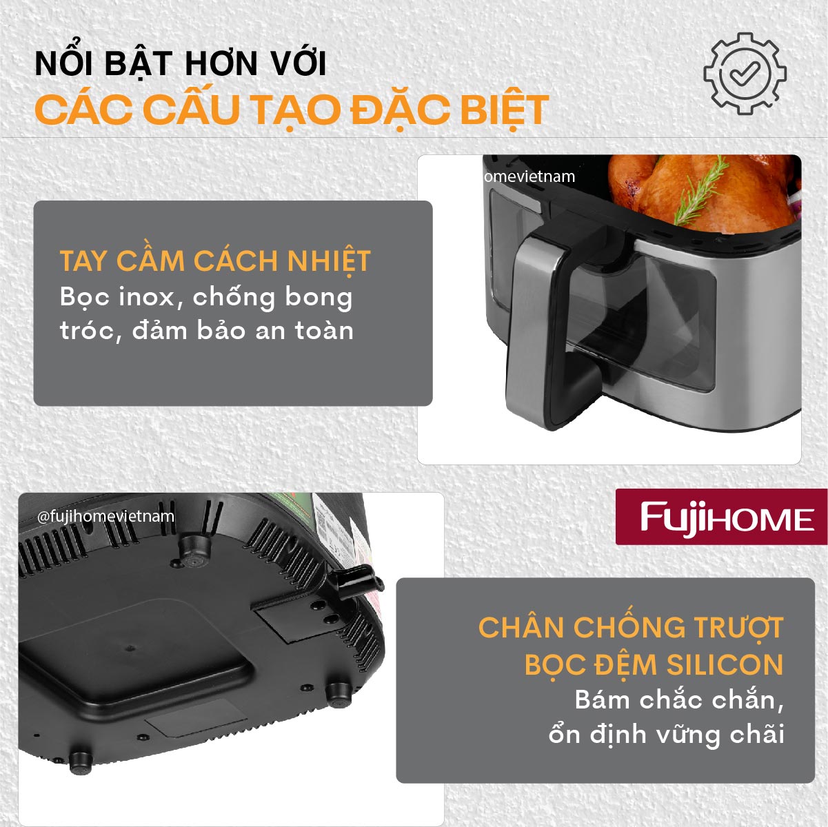 Nồi chiên không dầu Fujihome