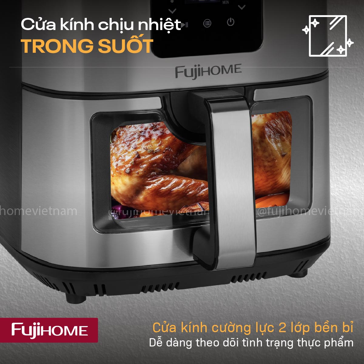 Nồi chiên không dầu Fujihome A10DG 10Lít