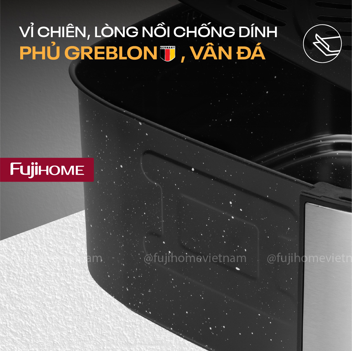 Nồi chiên không dầu Fujihome