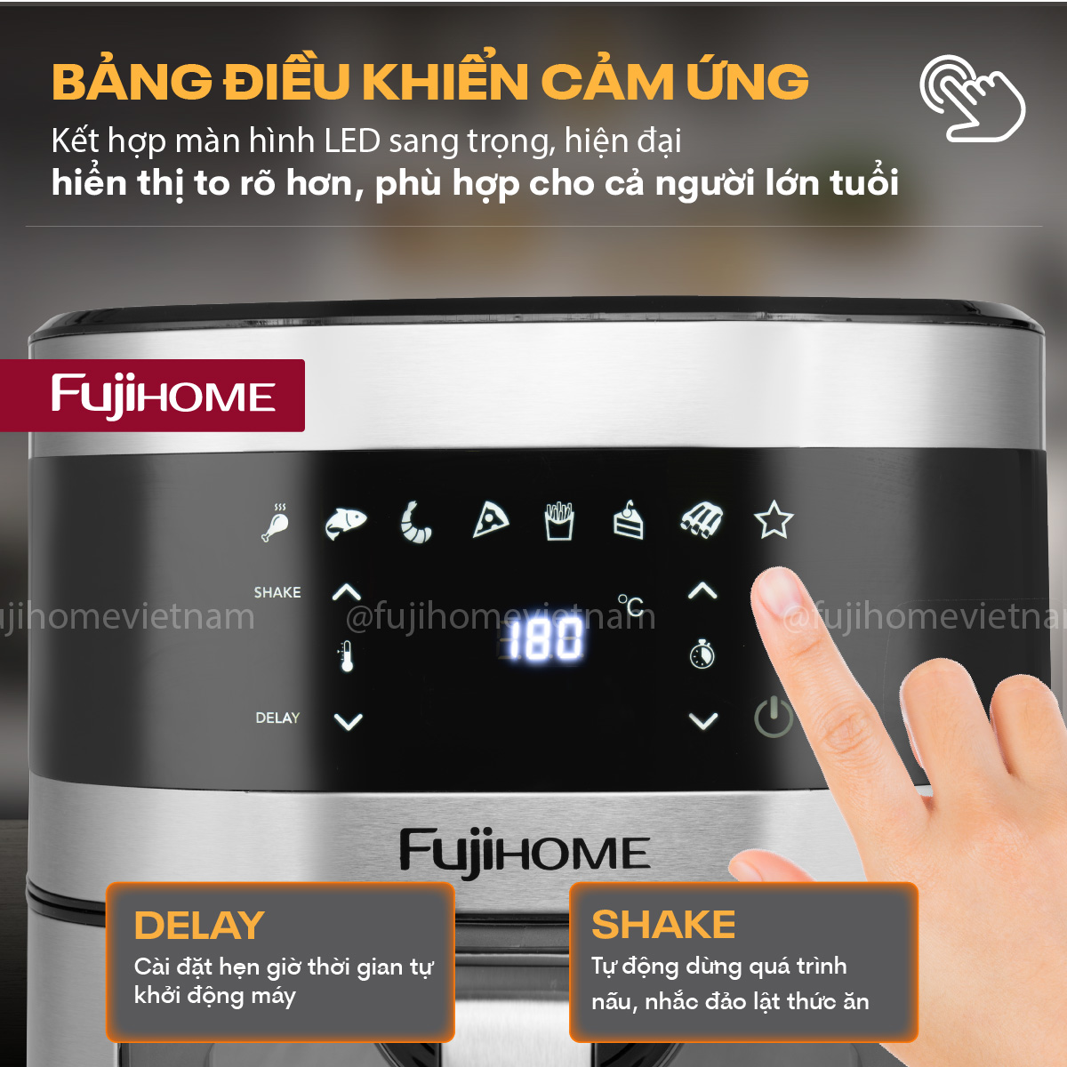Nồi chiên không dầu Fujihome A10DG2 10Lít