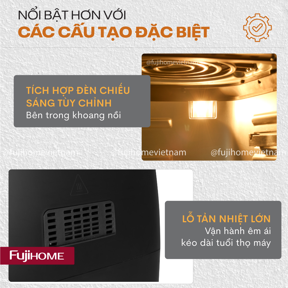 a12db-12 Nồi chiên không dầu Fujihome A12DB 12Lít