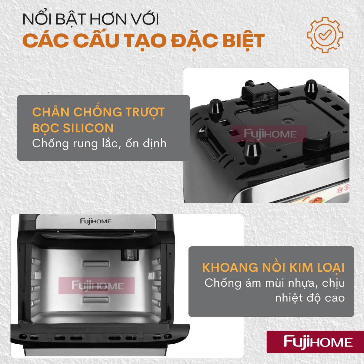 a12db-13 Nồi chiên không dầu Fujihome A12DB 12Lít