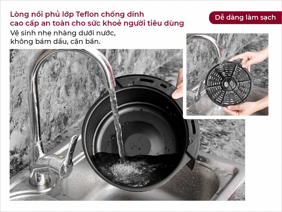 Nồi chiên không dầu Fujihome A5B 5.5Lít – Gia Dụng Nhập Khẩu