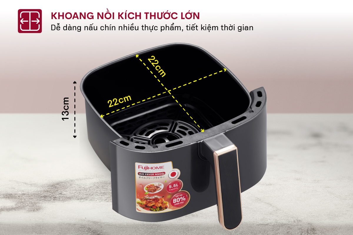 Nồi chiên không dầu Fujihome A5GG