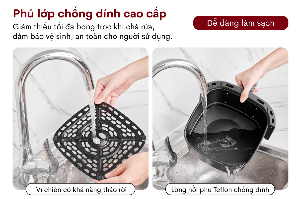 Nồi chiên không dầu Fujihome A5GW 5.5Lít