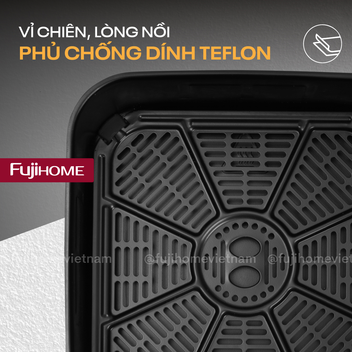 a8dg2-02 Nồi chiên không dầu Fujihome A8DG2 8Lít