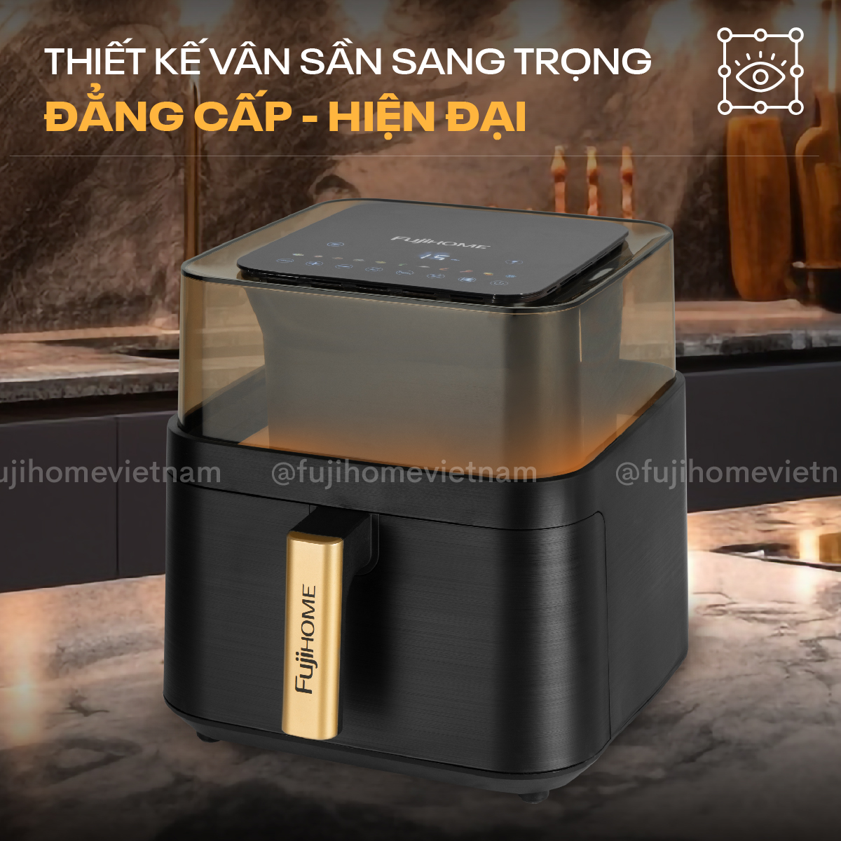 a8dg2-09 Nồi chiên không dầu Fujihome A8DG2 8Lít