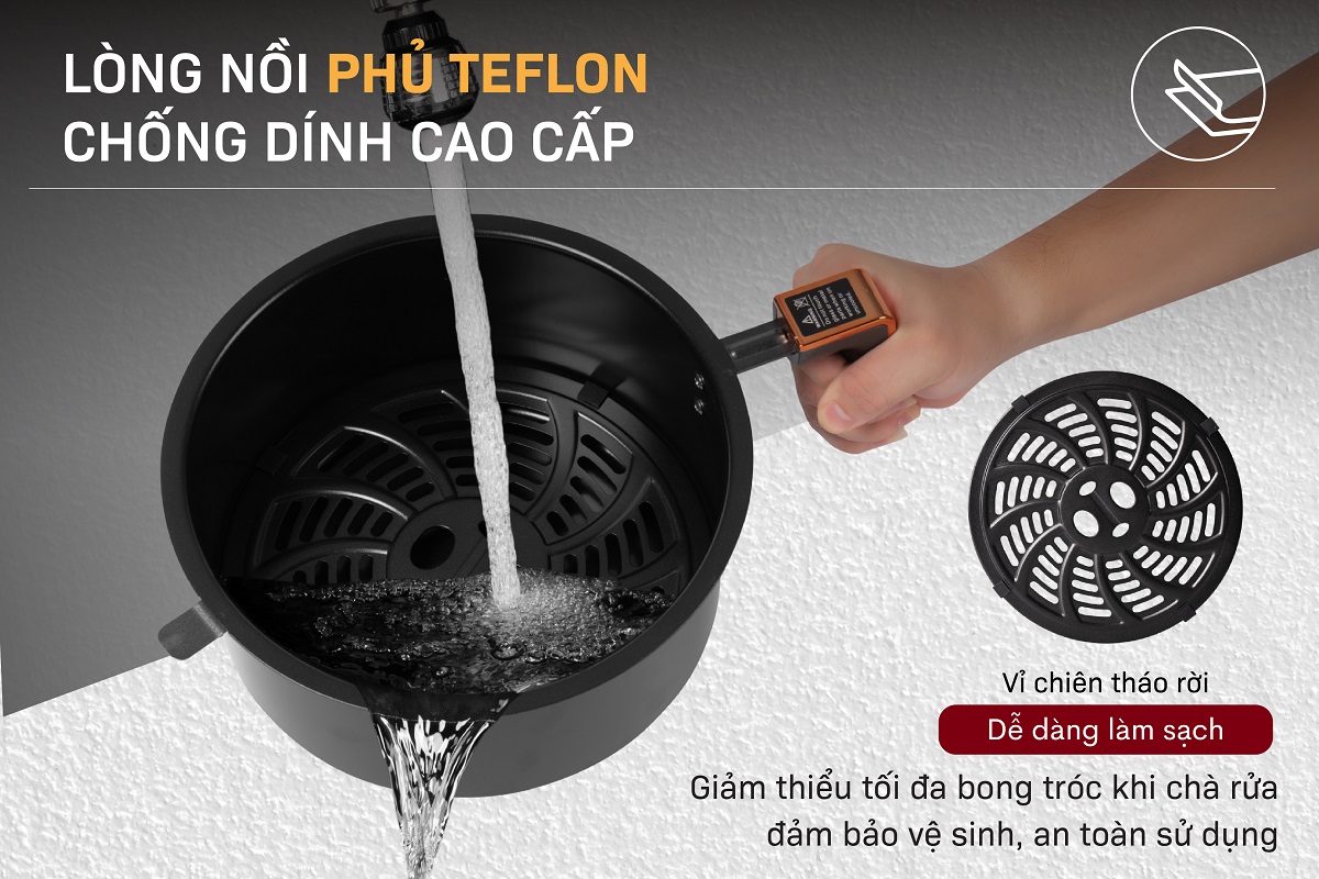 Nồi chiên không dầu Fujihome AG6 6Lít