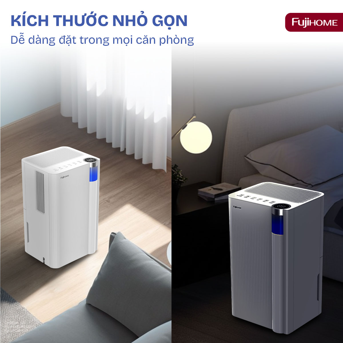 Máy hút ẩm dân dụng Fujihome DH10NEW