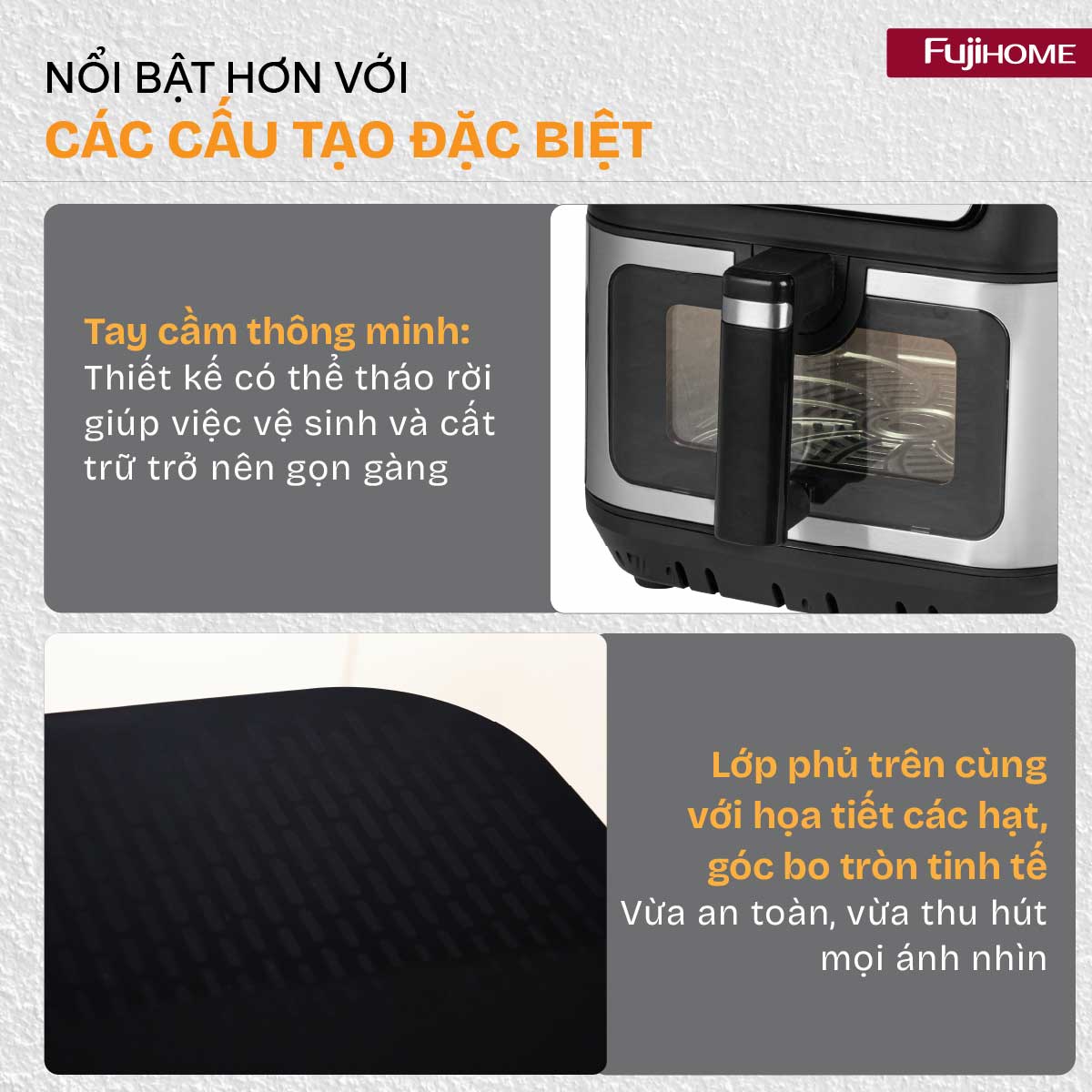 artboard-3a9dh Nồi chiên không dầu Fujihome DUALHEAT A9DH công nghệ gia nhiệt kép