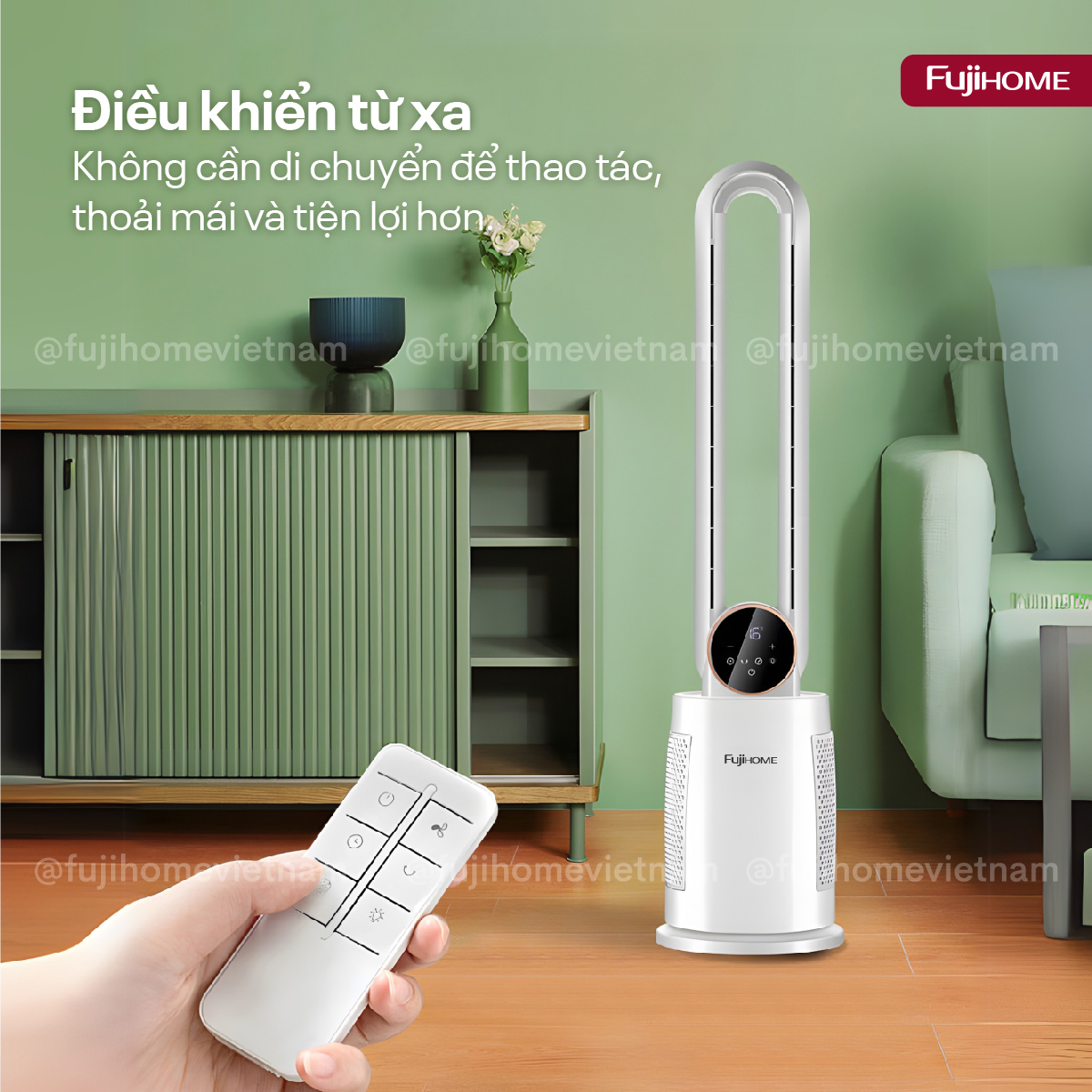 Quạt không cánh tích hợp lọc không khí bằng ion Fujihome BF-03R