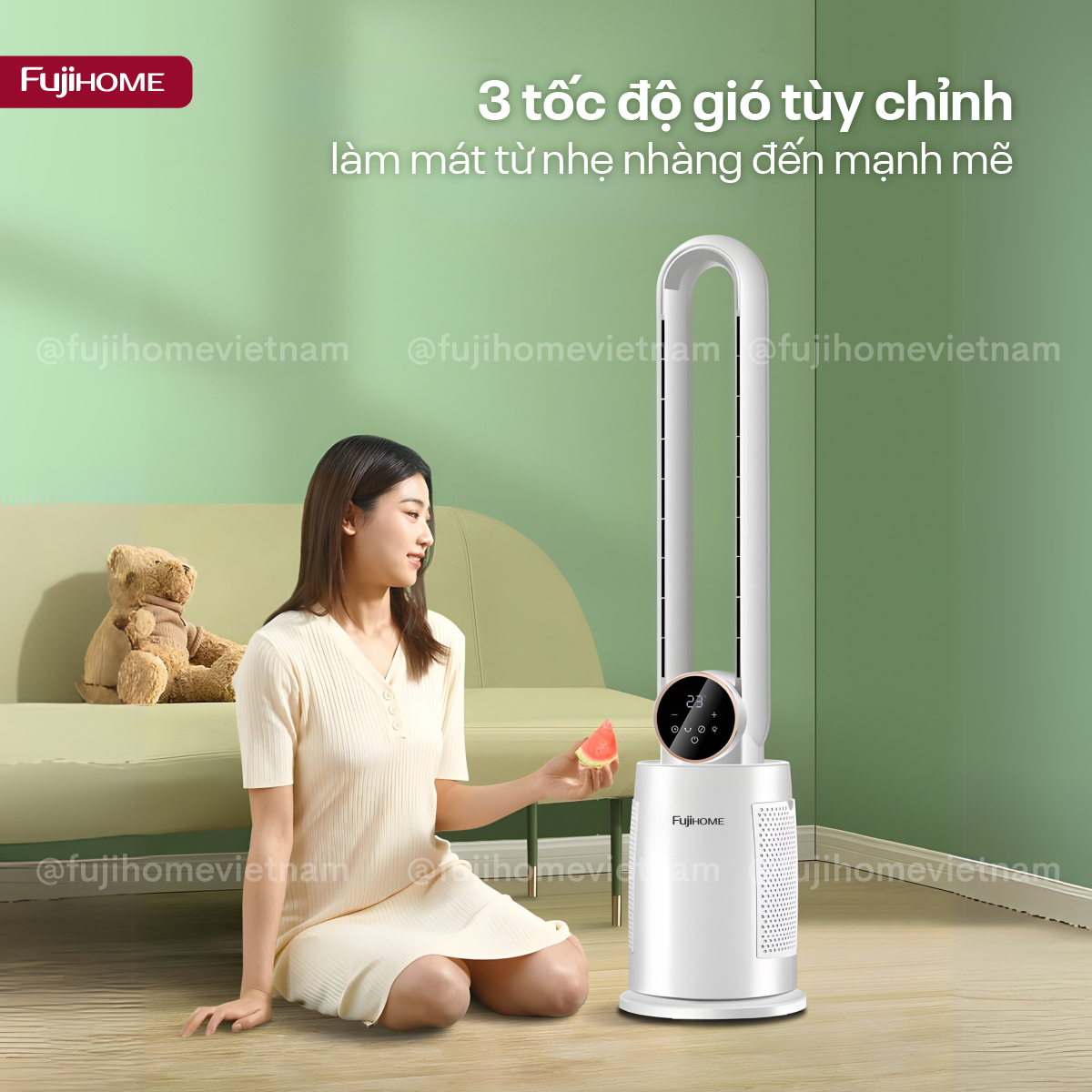 Quạt không cánh tích hợp lọc không khí bằng ion Fujihome BF-03R