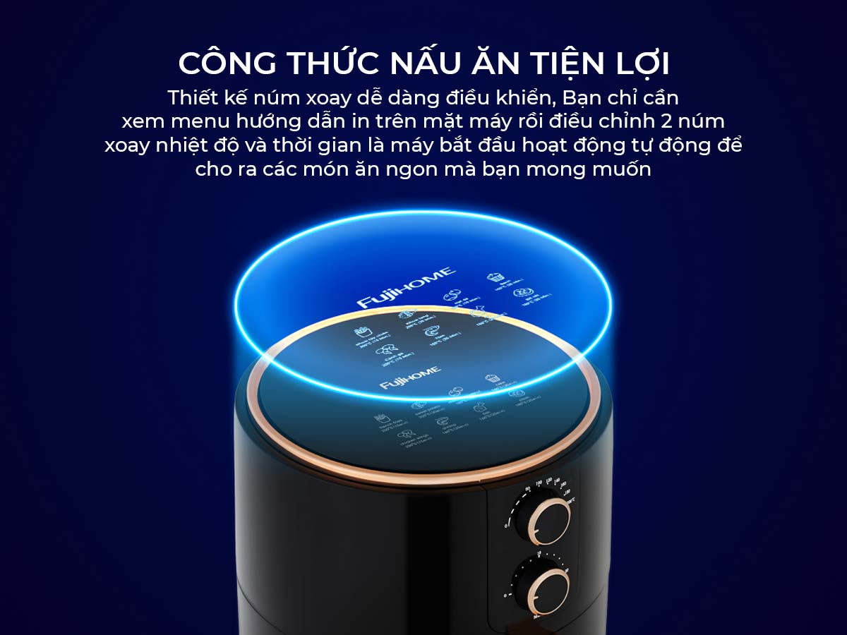 Nồi chiên không dầu Fujihome A5B 5.5Lít