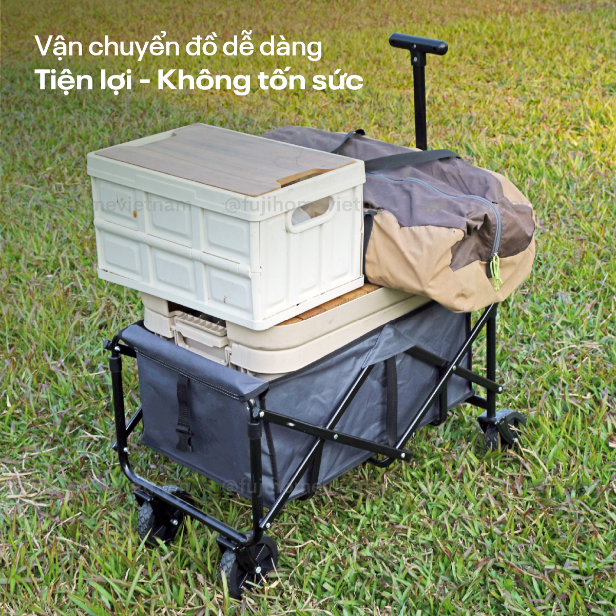 ct80-1 Xe kéo dã ngoại gấp gọn du lịch, cắm trại Fujihome CT-80