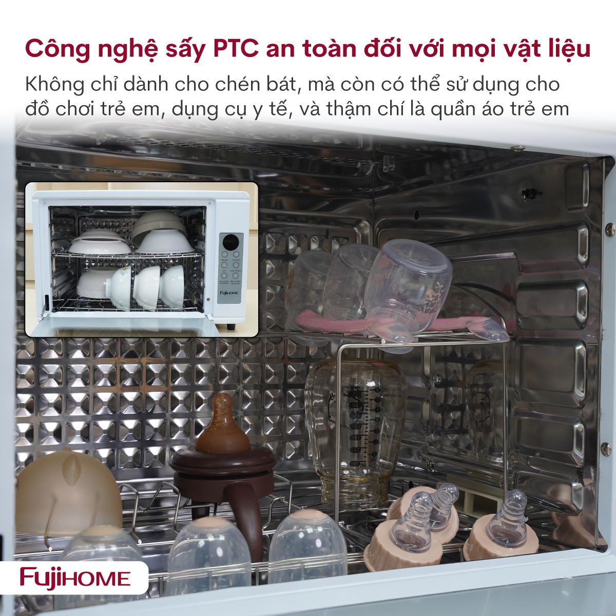 Tủ sấy tiệt trùng đa năng Fujihome DD38